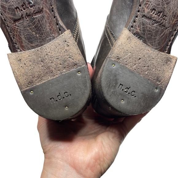 n.d.c. | Made By Hand Lusitania Brown Leather Riding Boots 38.5 - Picture 6 of 8